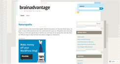 Desktop Screenshot of brainadvantage.wordpress.com