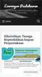 Mobile Screenshot of dibutuhkanpustakawan.wordpress.com