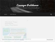 Tablet Screenshot of dibutuhkanpustakawan.wordpress.com