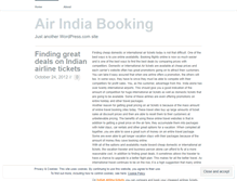 Tablet Screenshot of indianairlineticket.wordpress.com