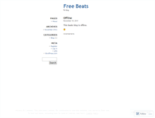 Tablet Screenshot of freebeats.wordpress.com