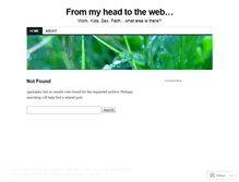Tablet Screenshot of myheadtotheweb.wordpress.com