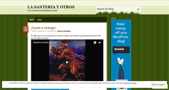 Desktop Screenshot of lasanteria.wordpress.com