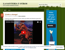 Tablet Screenshot of lasanteria.wordpress.com