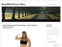 Tablet Screenshot of beckymillerfitness.wordpress.com