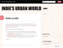 Tablet Screenshot of indiesurbanworld.wordpress.com