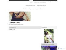 Tablet Screenshot of copykatting.wordpress.com