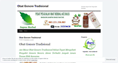 Desktop Screenshot of obatgonoretradisional.wordpress.com