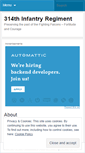 Mobile Screenshot of 314thinfantry.wordpress.com