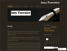 Tablet Screenshot of amyforester.wordpress.com