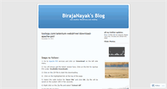 Desktop Screenshot of birajanayak.wordpress.com