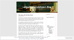 Desktop Screenshot of ladywiththeredshoes.wordpress.com