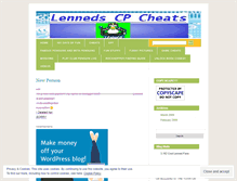 Tablet Screenshot of lennedscpcheats.wordpress.com