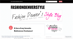 Desktop Screenshot of fashiondenverstyle.wordpress.com