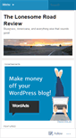 Mobile Screenshot of lonesomeroadreview.wordpress.com