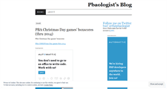 Desktop Screenshot of pbaologist.wordpress.com