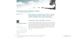 Desktop Screenshot of morningloridinerandbakery.wordpress.com