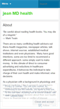 Mobile Screenshot of jeanmdhealth.wordpress.com