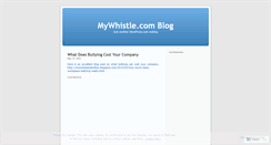 Desktop Screenshot of mywhistle.wordpress.com