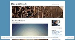 Desktop Screenshot of juegodelmundo.wordpress.com