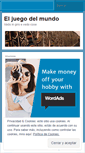 Mobile Screenshot of juegodelmundo.wordpress.com