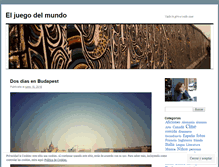 Tablet Screenshot of juegodelmundo.wordpress.com