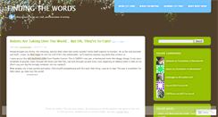Desktop Screenshot of findingwords.wordpress.com
