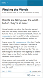 Mobile Screenshot of findingwords.wordpress.com