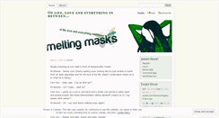 Desktop Screenshot of meltingmasks.wordpress.com