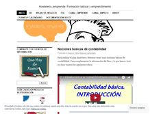 Tablet Screenshot of hosteleriaemprende.wordpress.com