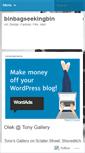 Mobile Screenshot of binbagseekingbin.wordpress.com