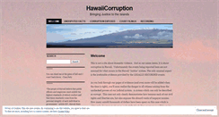 Desktop Screenshot of hawaiicorruption.wordpress.com