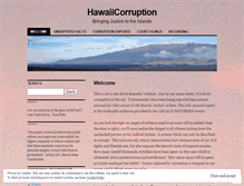 Tablet Screenshot of hawaiicorruption.wordpress.com