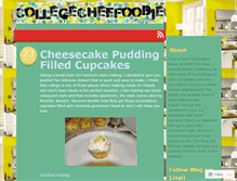 Tablet Screenshot of collegecheffoodie.wordpress.com