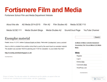 Tablet Screenshot of fortismereenglishandmedia.wordpress.com