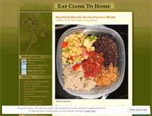 Tablet Screenshot of eatclosetohome.wordpress.com