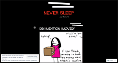 Desktop Screenshot of neversleep.wordpress.com