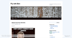 Desktop Screenshot of flywithben.wordpress.com