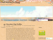 Tablet Screenshot of chefashley.wordpress.com