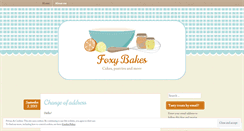 Desktop Screenshot of foxybakes.wordpress.com