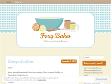 Tablet Screenshot of foxybakes.wordpress.com