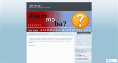 Desktop Screenshot of alammoba.wordpress.com