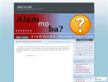Tablet Screenshot of alammoba.wordpress.com
