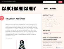 Tablet Screenshot of cancerandcandy.wordpress.com