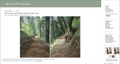 Desktop Screenshot of maryparadox.wordpress.com