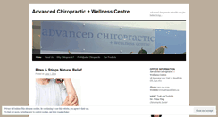 Desktop Screenshot of advancedchiro.wordpress.com