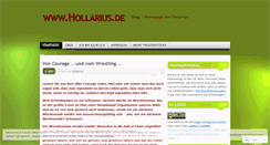 Desktop Screenshot of hollarius.wordpress.com