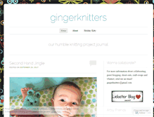 Tablet Screenshot of gingerknitters.wordpress.com