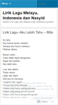 Mobile Screenshot of liriklagu.wordpress.com