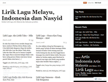 Tablet Screenshot of liriklagu.wordpress.com